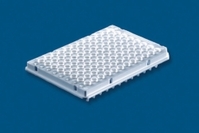 PCR-platen 96-wells PP half frame met verhoogde rand aantal wells 96
