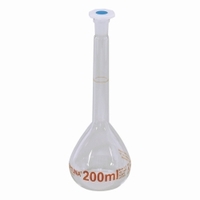 100ml Volumetric flasks Volac FORTUNA® boro 3.3 class A with PP stoppers amber graduation