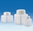 100ml Wide-mouth square bottles HDPE with screw cap LDPE