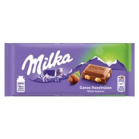 Milka csokoláde, egesz mogyoróval, 100 g