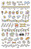 Puffy Sticker, 3D Folie, Bullet Journal Icons, bunt, 53 Aufkleber