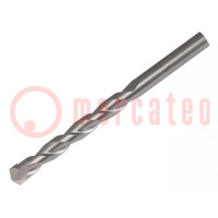 Boor; voor beton; Ø: 4mm; L: 75mm; staal; gesinterd carbide
