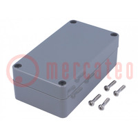 Enclosure: multipurpose; X: 65mm; Y: 115mm; Z: 40mm; ABS; dark grey