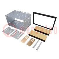 Universal mounting half frame; 2 DIN; Citroën,Ford,Mercedes