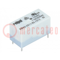 Relay: electromagnetic; SPDT; Ucoil: 12VDC; 5A; 5A/250VAC; 5A/30VDC