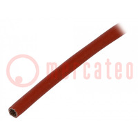 Guaina elettroisolante; fibra di vetro; rosso mattone; Øint: 3mm