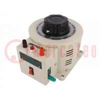 Variable autotransformer; 230VAC; Uout: 0÷260V; 3.8A; screw type