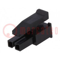 Connector: wire-wire; plug; female; Micro MATE-N-LOK; 3mm; PIN: 2