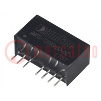 Converter: DC/DC; 1W; Uin: 9÷18V; Uout: 9VDC; Iout: 111mA; SIP8; THT