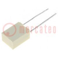 Capacitor: polyester; 2.2uF; 30VAC; 50VDC; 5mm; ±5%; 6x11x7.2mm