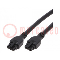 Kabel; Micro-Fit 3.0; żeńskie; PIN: 10; Dł: 2m; 3A; Izolacja: PVC