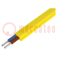 Cordon; UNITRONIC® BUS ASI; 2x1,5mm2; corde; Cu; non isolé; jaune