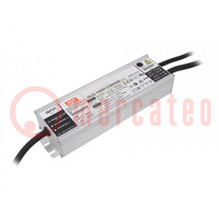Power supply: switched-mode; LED; 200W; 200÷400VDC; 250÷500mA