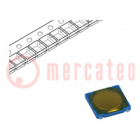 Microswitch TACT; SPST-NO; Pos: 2; 0.05A/12VDC; SMT; 2.6N; 0.55mm