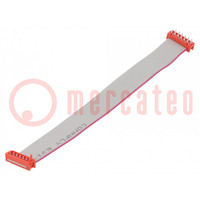 Ribbon cable with connectors; Cable ph: 1.27mm; Len: 150mm; THT