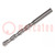 Drill bit; for concrete; Ø: 4mm; L: 75mm; steel; cemented carbide