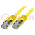 Patch cord; F/UTP; 5e; Line; CCA; PVC; gelb; 2m; 26AWG