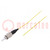 Pigtail en fibre optique; ST/UPC; 1m; Fibre Optique: 900um; jaune