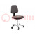 Chair; ESD; 550÷670mm; electrically conductive material