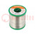 Soldering wire; Sn99,3Cu0,7; 1.5mm; 1kg; lead free; reel; 227°C