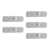 Puntas para destornillador hexagonal - 6 mm, 25 mm - 5 puntas
