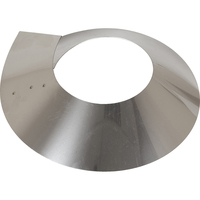 Embellecedor acero inoxidable para estufa - Ø 100 mm