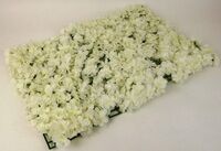 Artificial Silk Blossom Flower Wall - 40cm x 60cm, Cream