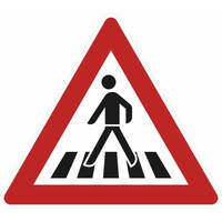SafetyMarking Verkehrss. Fußgängerüberweg Aufst. rechts VZ: 101-11, 90 cm, RA2/C