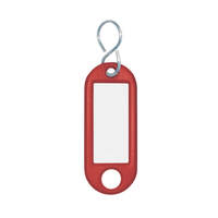 Schlüsselanhänger mit S-Haken 100er Pack Version: 03 - rot