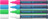 Glasboardmarker Maxx 245, 1-3 mm, 4er Etui (weiß, grün, blau, pink)