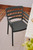 Chaise d&#39;extérieur Nariet en plastique noir