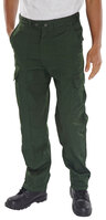 Beeswift Poly Cotton Work Trousers Bottle Green 30