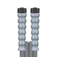 Hochdruckschlauch 1SN Grau, 10 Meter, DN 8, beidseitig M22 Handverschraubung, ma