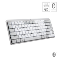 Logitech MX Mini Mechanical for Mac toetsenbord Bluetooth QWERTZ Zwitsers Grijs, Wit