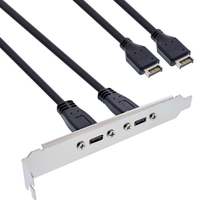 InLine 33446K interfacekaart/-adapter Intern USB Type-C