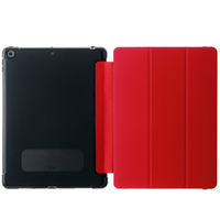 OtterBox Coque React Folio pour iPad 8th/9th gen, Antichoc, anti-chute, étui folio de protection fin, testé selon les normes militaires, Rouge