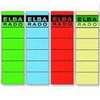 Elba Spine Label for Lever Arch Files 190 x 59 mm White-Green etiket Groen, Wit 10 stuk(s)