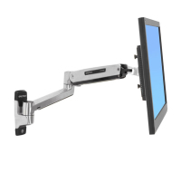 Ergotron LX Sit-Stand Wall Mount LCD Arm 106,7 cm (42") Roestvrijstaal Muur