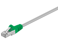 Goobay 50188 kabel sieciowy Zielony, Szary 3 m Cat5e F/UTP (FTP)