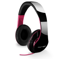 Fantec SHP-250AJ Headset Bedraad Hoofdband Muziek Zwart, Roze