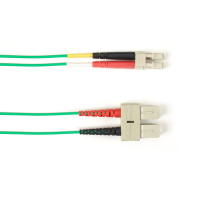 Black Box SC-LC, 3m InfiniBand/fibre optic cable OFNR Black, Green, Grey, Red