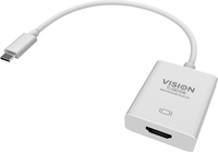 Vision TC-USBCVGA USB grafische adapter 1920 x 1080 Pixels Wit
