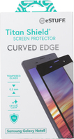 eSTUFF Samsung Galaxy Note 8 Cur Blk Doorzichtige schermbeschermer 1 stuk(s)