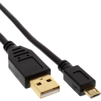 InLine 31705P USB-kabel 0,5 m USB A Micro-USB B Zwart
