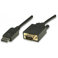 Techly ICOC-DSP-V-030 video kabel adapter 3 m VGA (D-Sub) DisplayPort Zwart