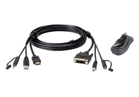 ATEN 1.8M USB HDMI naar DVI-D Veilige KVM Kabelpakket