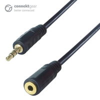 connektgear 10m 3.5mm Stereo Jack Audio Extension Cable - Male to Female - Gold Connectors