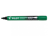 Pilot Permanent Marker 100 markeerstift 1 stuk(s) Fijne punt Groen