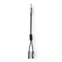 Nedis CATB22150GY02 câble audio 0,2 m 3,5mm 2 x 3.5mm Gris