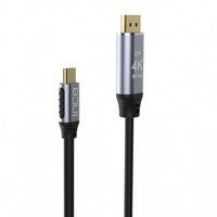 Inca ITCD-02TX cable HDMI 2 m HDMI tipo A (Estándar) USB Tipo C Negro